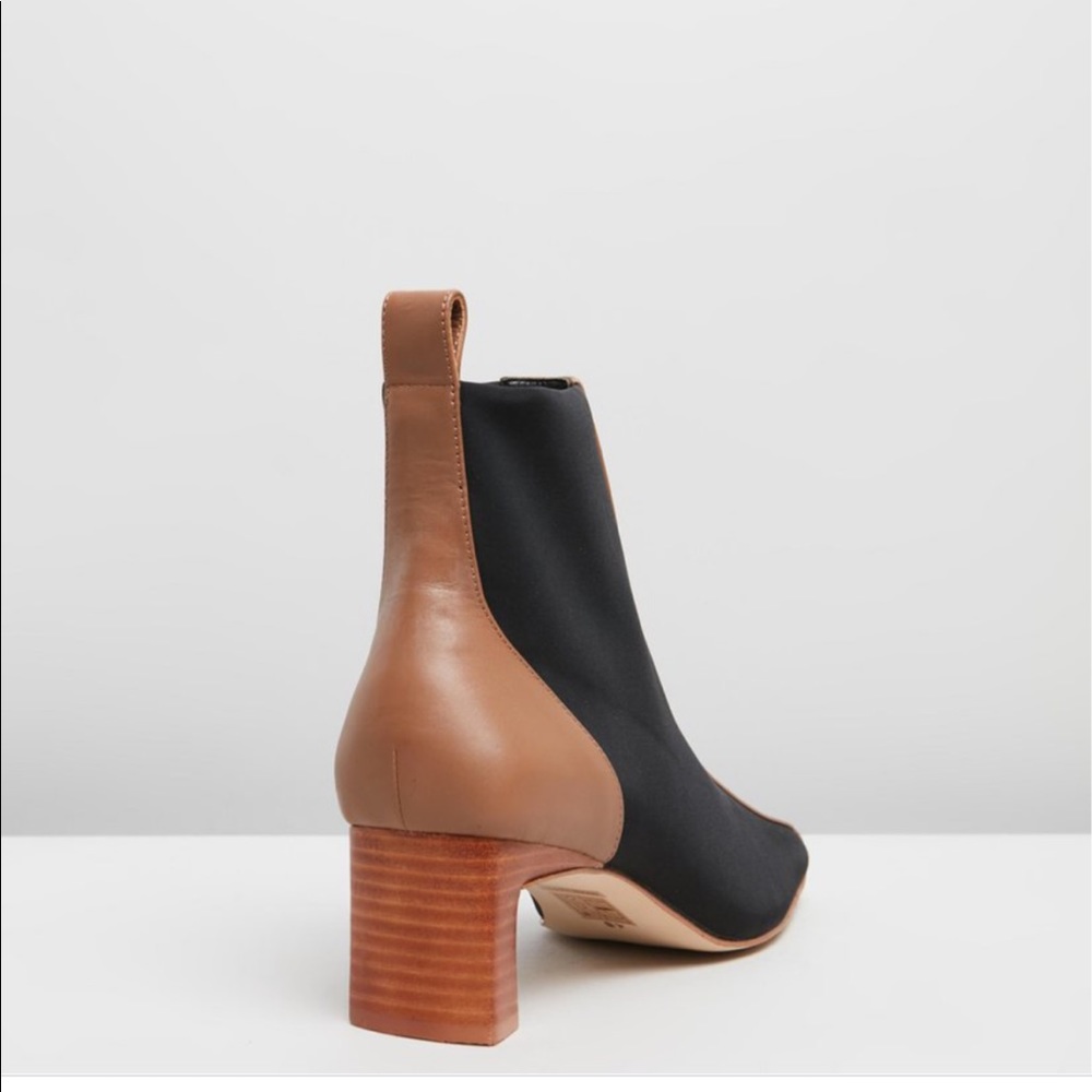 Gweenie fudge brown leather booties